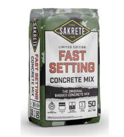 Sakrete Fast Setting Concrete Mix 50lb Bag – High Strength Rapid Set
