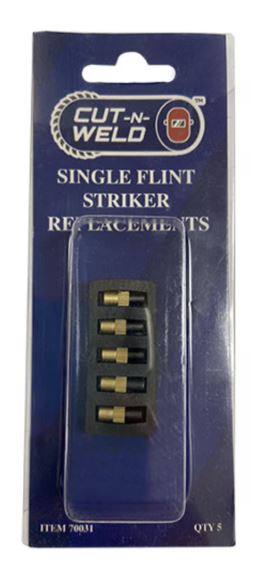 Replacement Flint for Single Striker – 5 Pack Torch Lighter Flints