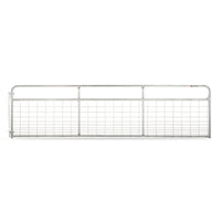 Texas Classic Gate – 16ft x 48in - 1‑5/8in Tubing, 18GA, 5‑Bar Galvanized Livestock Gate