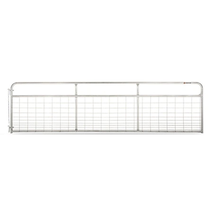 Texas Classic Gate – 16ft x 48in - 1‑5/8in Tubing, 18GA, 5‑Bar Galvanized Livestock Gate
