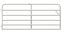 Texas Classic Gate – 8ft x 48in - 1‑5/8in Tubing, 18GA, 5‑Bar Galvanized Livestock Gate