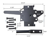 Universal Post Latch – Black Finish – Heavy-Duty Gate Latch