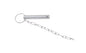 Trailer Parts Pro Pin & Chain – 5/8in Replacement for Bulldog & Pac Rim 7K Pipe Mount Jacks