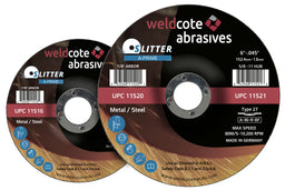 Weldcote 4-1/2in x .045 x 5/8-11 T27 A-46-R-BF SLITTER A-PRIME Cut-Off Wheel