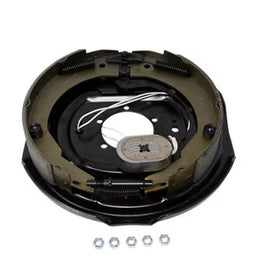 Trailer Parts Pro 12in x 2in Electric Drum Trailer Brake – Right Side, 3,500 lb (7,000 lb Per Pair)