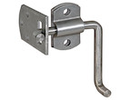 Plain Corner Security Latch Set – Bolt-On – Carbon Steel