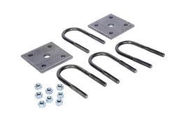 Trailer U-Bolt Kit – 2K Axle – 1-3/4in Round Tube – 3/8in-24 x 4-1/4in – Plain Finish